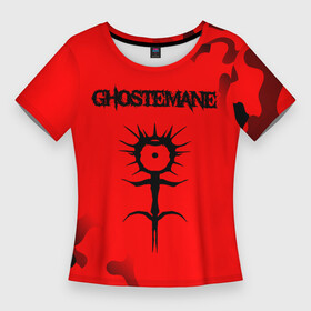 Женская футболка 3D Slim с принтом ГОСТМЕЙН  Камуфляж в Кировске,  |  | baader | gasm | ghostemane | logo | meinhof | music | rap | газм | гостмейн | камуфляж | лого | милитари | музыка | рэп | рэпер | рэперы | символ | символы