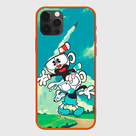 Чехол для iPhone 12 Pro с принтом 2 Чашечки | Cuphead в Кировске, силикон | область печати: задняя сторона чехла, без боковых панелей | cuphead | cupheadshow | игра чашки | капхед | капхэд | нетфликс | чашечки | чашка | чашки | шоу | шоу чашечка