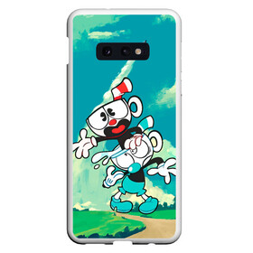 Чехол для Samsung S10E с принтом 2 Чашечки | Cuphead в Кировске, Силикон | Область печати: задняя сторона чехла, без боковых панелей | Тематика изображения на принте: cuphead | cupheadshow | игра чашки | капхед | капхэд | нетфликс | чашечки | чашка | чашки | шоу | шоу чашечка