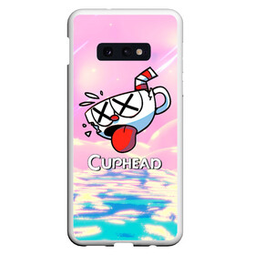 Чехол для Samsung S10E с принтом Cuphead | Разбитая чашечка в Кировске, Силикон | Область печати: задняя сторона чехла, без боковых панелей | cuphead | cupheadshow | игра чашки | капхед | капхэд | нетфликс | чашечки | чашка | чашки | шоу | шоу чашечка