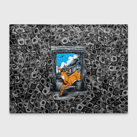 Обложка для студенческого билета с принтом Олень 3D рисунок в Кировске, натуральная кожа | Размер: 11*8 см; Печать на всей внешней стороне | 3d | 3d рисунок | 3д | звери | олениха | олень | природа
