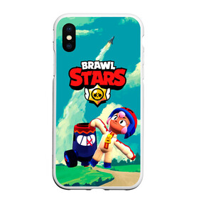 Чехол для iPhone XS Max матовый с принтом brawlstars Выстрел Бонни Bonny в Кировске, Силикон | Область печати: задняя сторона чехла, без боковых панелей | boni | bonnie | brawl | brawl stars | brawlstars | brawl_stars | бони | бонни | бравлстарс