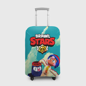 Чехол для чемодана 3D с принтом brawlstars Выстрел Бонни Bonny в Кировске, 86% полиэфир, 14% спандекс | двустороннее нанесение принта, прорези для ручек и колес | boni | bonnie | brawl | brawl stars | brawlstars | brawl_stars | бони | бонни | бравлстарс