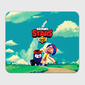 Прямоугольный коврик для мышки с принтом brawlstars Выстрел Бонни Bonny в Кировске, натуральный каучук | размер 230 х 185 мм; запечатка лицевой стороны | boni | bonnie | brawl | brawl stars | brawlstars | brawl_stars | бони | бонни | бравлстарс