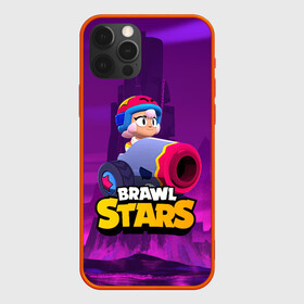 Чехол для iPhone 12 Pro с принтом BrawlStars Бонни с пушкой Bonny в Кировске, силикон | область печати: задняя сторона чехла, без боковых панелей | Тематика изображения на принте: boni | bonnie | brawl | brawl stars | brawlstars | brawl_stars | бони | бонни | бравлстарс