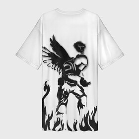 Платье-футболка 3D с принтом CS:GO  Defuse Angel Graffiti в Кировске,  |  | angel | counter strike | cs | cs:go | defuse | graffiti | кс | кс го