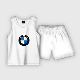 Детская пижама с шортами хлопок с принтом BMW  BMW в Кировске,  |  | auto | b m w | bmv | bmw | logo | m power | moto | performance | power | series | sport | авто | б м в | бмв | лого | логотип | марка | мото | перфоманс | символ | спорт
