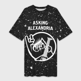 Платье-футболка 3D с принтом Asking Alexandria  КОТ  Краска в Кировске,  |  | alexandria | asking | asking alexandria | band | metal | paint | rock | александрия | аскинг | брызги | группа | кот | краска | рок