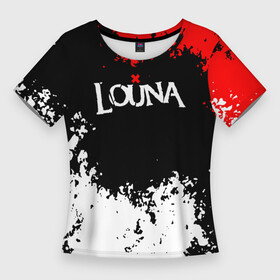 Женская футболка 3D Slim с принтом louna band в Кировске,  |  | Тематика изображения на принте: louna | louna 1984 | louna band | louna official video | rock | лауна | лоуна | луна | лусинэ геворкян | музыка | наше радио | рок | русский рок