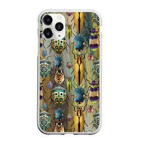 Чехол для iPhone 11 Pro матовый с принтом Яркие жуки в Кировске, Силикон |  | божья коровка | жуки | насекомые | природа | яркие жуки