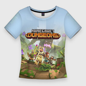 Женская футболка 3D Slim с принтом Minecraft Dungeons  Heroes  Video game в Кировске,  |  | heroes | jungle | minecraft dungeons | nature | video game | видеоигра | герой | джунгли | майнкрафт | персонаж | подземелье | природа