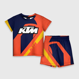 Детский костюм с шортами 3D с принтом KTM VINTAGE  SPORTWEAR в Кировске,  |  | Тематика изображения на принте: 90s | cross | enduro | ktm | moto | moto sport | motocycle | sportmotorcycle | vintage | винтаж | кросс | ктм | мото | мото спорт | мотоспорт | спорт мото