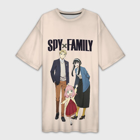 Платье-футболка 3D с принтом Spy x Family. Семья шпиона в Кировске,  |  | anya | bond | family | forger | loid | princess | spy | spy x family | thorn | twilight | yor | аня | бонд | йор | красавица | лойд | манга | семья | семья шпиона | спящая | сумрак | супайфамири | форджер | шпион