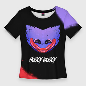 Женская футболка 3D Slim с принтом ХАГИ ВАГИ  Краска  FS в Кировске,  |  | head | huggy | hugy | logo | playtime | poppy | wuggy | wugy | ваги | голова | игра | игры | краска | лицо | лого | плейтайм | поппи | рожица | символ | ужасы | хаги | хаги ваги