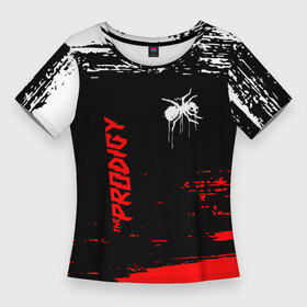 Женская футболка 3D Slim с принтом the prodigy : дарование в Кировске,  |  | prodigy | the prodigy | дарование | музыка | чудо