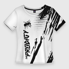 Женская футболка 3D Slim с принтом the prodigy  логотип в Кировске,  |  | prodigy | the prodigy | дарование | музыка | чудо