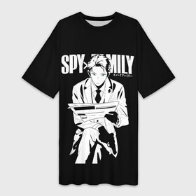 Платье-футболка 3D с принтом SPY X FAMILY  СЕМЬЯ ШПИОНА  ЛОЙД в Кировске,  |  | anya | forger | loid | spy family | spy x family | yor | аниме | аня | йор | лойд | семья | форджер | шпиона