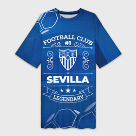 Платье-футболка 3D с принтом Sevilla FC 1 в Кировске,  |  | club | football | logo | sevilla | клуб | краска | краски | лого | мяч | севилья | символ | спорт | футбол | футболист | футболисты | футбольный