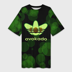 Платье-футболка 3D с принтом авокадо  Adidas в Кировске,  |  | avocado | avocado couple | cartoon | ава | авокадо | забавно | пара авокадо | семейное веселье | смешные комиксы