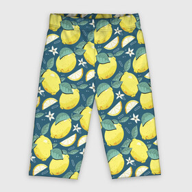 Велосипедки 3D с принтом Cute lemon pattern в Кировске,  |  | Тематика изображения на принте: fruit | lemon | pattern | лимон | лимоны | паттерн | фрукт | фрукты