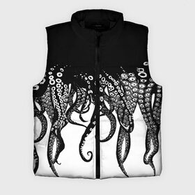 Мужской жилет утепленный 3D с принтом В щупальцах осьминога в Кировске,  |  | octopus | асьменог | асьминог | в щупальцах осьминога | животное | морские животные | октопус | осьминог | подводный мир | щупальца | щупальцы