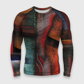 Мужской рашгард 3D с принтом Урбанистический паттерн  Urban pattern в Кировске,  |  | abstraction | casual | color | pattern | urbanism | абстракция | паттерн | урбанизм | цвет