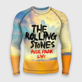 Мужской рашгард 3D с принтом Hyde Park Live  The Rolling Stones в Кировске,  |  | the rolling stones | бродяги | вольные странники | катящиеся камни | кит ричардс | мик джаггер | рок группа | рок н ролл | ролинг стоун | роллинг стоунс | рон вуд | стоунз | чарли уоттс