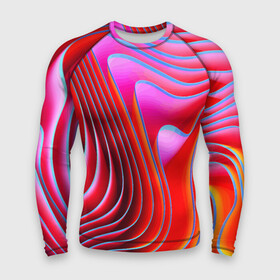 Мужской рашгард 3D с принтом Разноцветные неоновые полосы  Волна  Multicolored neon stripes  Wave в Кировске,  |  | abstraction | color | fashion | neon | pattern | raster | stripe | wave | абстракция | волна | мода | неон | паттерн | полоса | растр | цвет