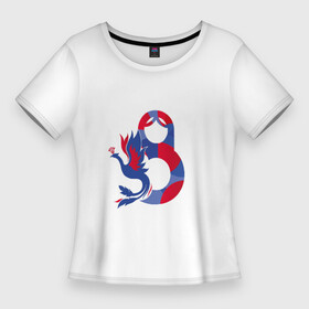 Женская футболка 3D Slim с принтом Системный мир в Кировске,  |  | матрёшка | мечтатели и рассказчики | наши герои | патриотизм | системный мир | славянский мир