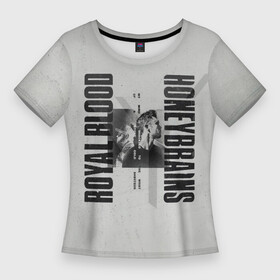 Женская футболка 3D Slim с принтом Royal Blood  Honeybrains в Кировске,  |  | honeybrains | royal blood | бен тетчер | гаражный рок | группа | королевская кровь | майк керр | рок | рок группа | роял блад | рояль блуд