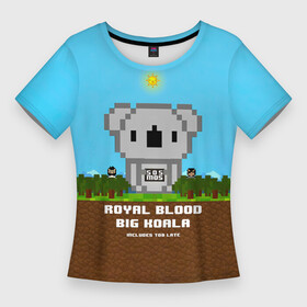 Женская футболка 3D Slim с принтом Royal Blood  Big Koala в Кировске,  |  | royal blood | бен тетчер | гаражный рок | группа | королевская кровь | майк керр | рок | рок группа | роял блад | рояль блуд