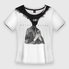 Женская футболка 3D Slim с принтом Royal Blood дебютный альбом в Кировске,  |  | royal blood | бен тетчер | гаражный рок | группа | королевская кровь | майк керр | рок | рок группа | роял блад | рояль блуд