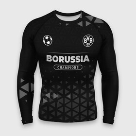 Мужской рашгард 3D с принтом Borussia Champions Uniform в Кировске,  |  | Тематика изображения на принте: borussia | club | football | logo | paint | боруссия | брызги | клуб | краска | лого | мяч | символ | спорт | форма | футбол | футболист | футболисты | футбольный