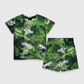 Детский костюм с шортами 3D с принтом Camouflage  Pattern  Камуфляж  Паттерн в Кировске,  |  | abstraction | camouflage | fashion | pattern | абстракция | камуфляж | мода | паттерн