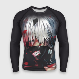 Мужской рашгард 3D с принтом Токийский Гуль темное фэнтези в Кировске,  |  | tokyo ghoul | аниме | кэн канэки | манга | маска | токийский гуль | человек в маске