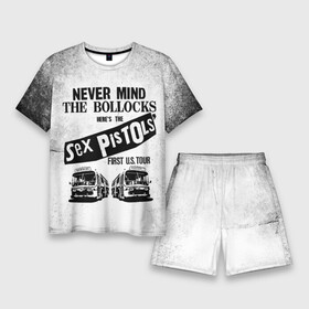 Мужской костюм с шортами 3D с принтом Never Mind the Bollocks, Heres the Sex Pistols First Tour в Кировске,  |  | Тематика изображения на принте: группа | джонни роттен | музыка | панк | панк рок | панк рок группа | рок | рок группа
