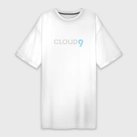 Платье-футболка хлопок с принтом Cloud9  Summer9 (2022 23) в Кировске,  |  | 0x000000123 | cloud9 | csgo | hobbit | interz | nafany | sh1ro | клауд 9 | ксго | облако | форма