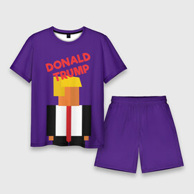 Мужской костюм с шортами 3D с принтом Дональд Трамп в Кировске,  |  | america | donald trump | америка | дональд | дональд трамп | сша | трамп