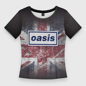 Женская футболка 3D Slim с принтом OASIS  брит поп в Кировске,  |  | britpop | gallagher | oasis | rock | rock group | бритпоп | лиам | ноэл | оазис | рок | рок группа