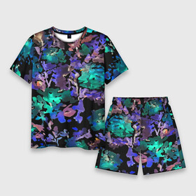 Мужской костюм с шортами 3D с принтом Floral pattern  Summer night  Fashion trend 2025 в Кировске,  |  | abstraction | fashion | flowers | neon | night | pattern | summer | trend | абстракция | лето | мода | неон | ночь | тренд | узор | цветы