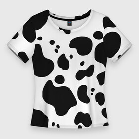 Женская футболка 3D Slim с принтом Пятна Далматина в Кировске,  |  | 101 далматинец | далматин | далматинец | пятна далматинца | собаки