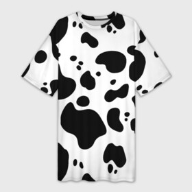 Платье-футболка 3D с принтом Пятна Далматина в Кировске,  |  | 101 далматинец | далматин | далматинец | пятна далматинца | собаки