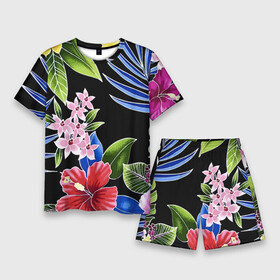 Мужской костюм с шортами 3D с принтом Floral vanguard composition  Летняя ночь  Fashion trend 2035 в Кировске,  |  | composition | fashion | flowers | neon | night | summer | trend | композиция | лето | мода | неон | ночь | цветы