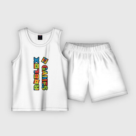 Детская пижама с шортами хлопок с принтом Roblox Lego Game в Кировске,  |  | roblox | лего | мобильные игры | роблокс | роблокс игры