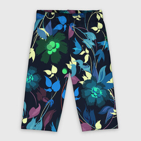 Велосипедки 3D с принтом Color summer night  Floral pattern в Кировске,  |  | color | fashion | flowers | night | pattern | summer | мода | ночь | узор | цвет | цветы