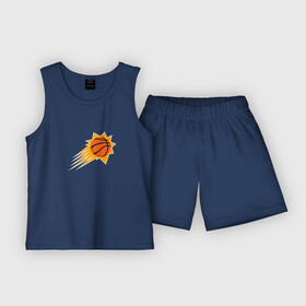 Детская пижама с шортами хлопок с принтом Финикс Санз NBA в Кировске,  |  | nba | phoenix suns | баскетбол | нба | финикс санз