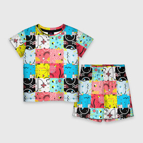 Детский костюм с шортами 3D с принтом COLORED GEOMETRIC SHAPES в Кировске,  |  | абстракция | графический | декоративные | желтый | зеленый | квадраты | красный | красочный | круги | линии | разноцветные | розовый | синий | треугольник | треугольники | узоры | фиолетовый | форма