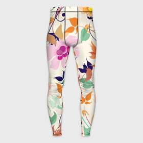 Мужские тайтсы 3D с принтом Summer floral pattern в Кировске,  |  | flowers | leaf | pattern | summer | лето | лист | узор | цветок