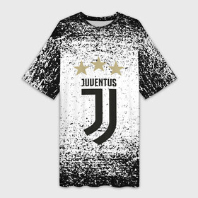 Платье-футболка 3D с принтом ювентус  три звезды в Кировске,  |  | abstraction | black white | cr7 | fc juventus | football | geometry | hexagon | juve | juventus | neon | ronaldo | sport | texture | triangle | абстракция | бык | геометрия | неон | роналдо | роналду | соты | спорт | текстура | футбол | ч