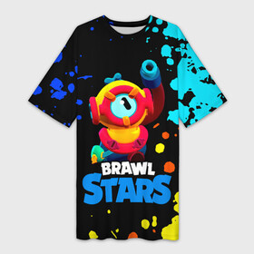 Платье-футболка 3D с принтом Отис Otis Brawl Stars в Кировске,  |  | brawl stars | faraotis | otis | otis brawl stars | бравл старс | отис | отис бравл старс | фараотис